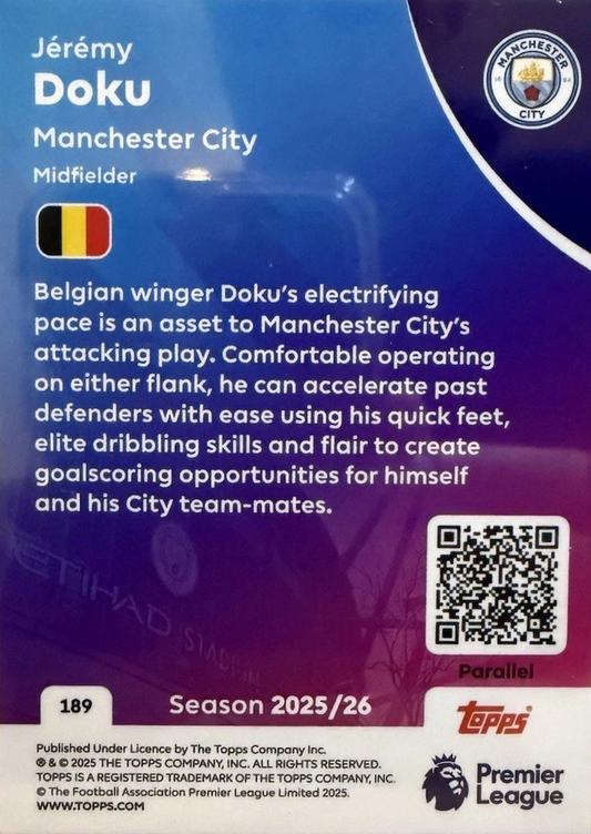 Jérémy Doku - Topps Premier League 2026