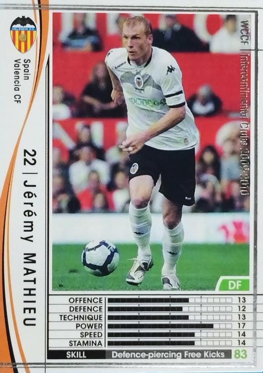 Jérémy Mathieu - Intercontinental Clubs - WCCF 09/10