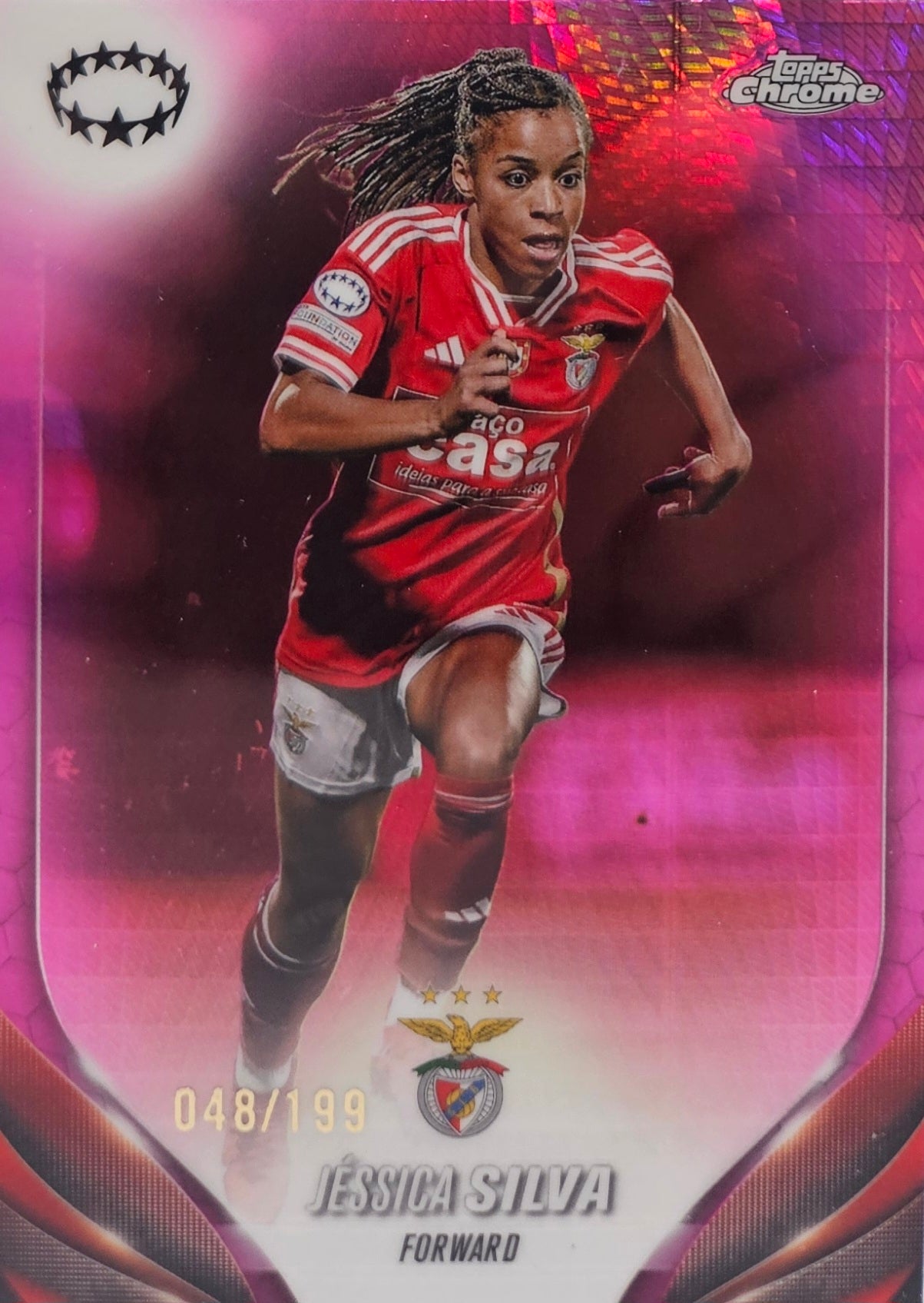 Jéssica Silva /199 - Topps Chrome UEFA Women's Champions League 23/24