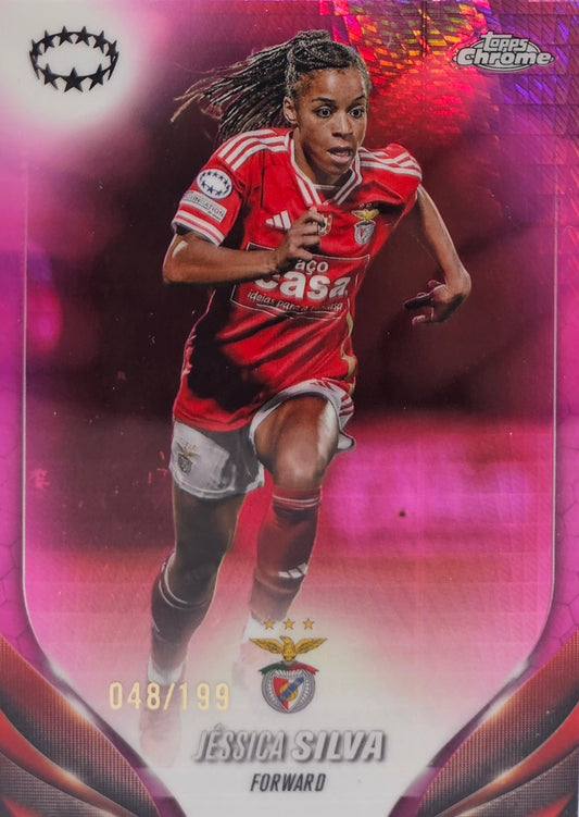 Jéssica Silva /199 - Topps Chrome UEFA Women's Champions League 23/24