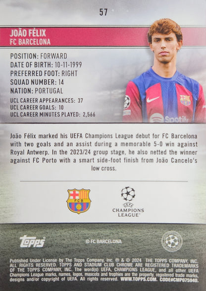 João Félix - Stadium Club Chrome 23/24