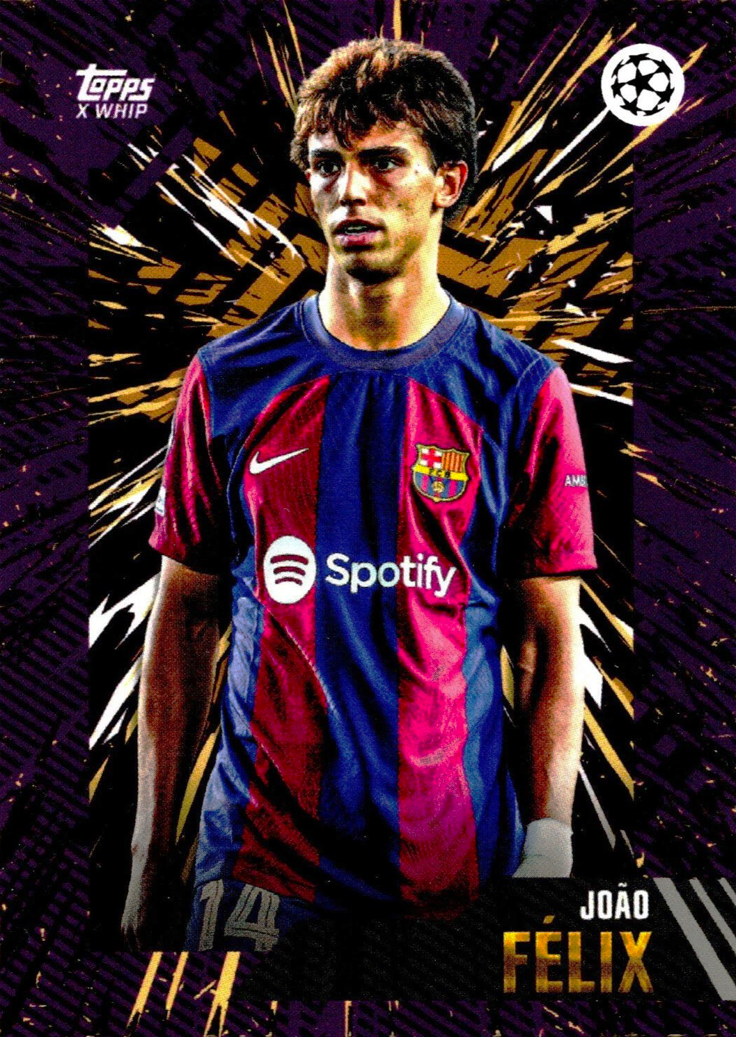 João Félix - Topps Gold UEFA Club Competitions 23/24