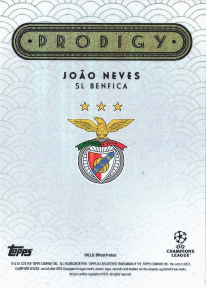 João Neves - Prodigy - Topps Deco UEFA Club Competitions 22/23