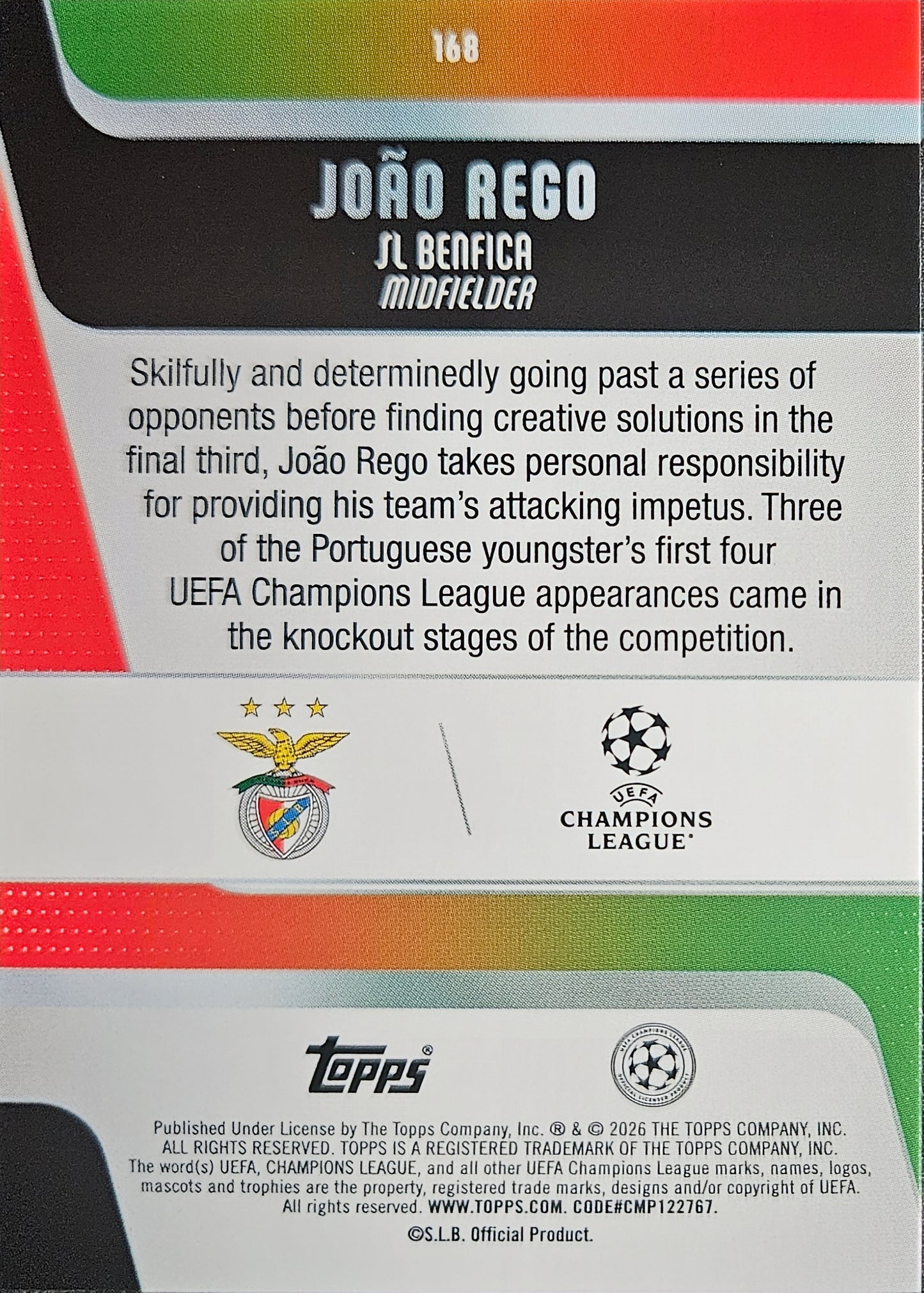 João Rego (RC) - UEFA Club Competitions 25/26