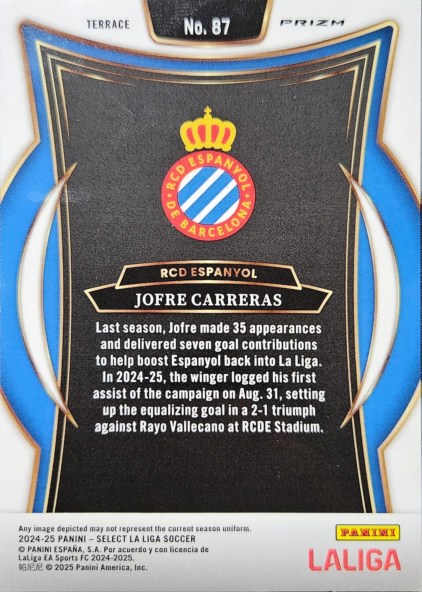 Jofre Carreras (RC) - Terrace Refractor - Select LaLiga 24/25