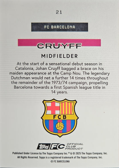 Johan Cruyff - Bona Fide Halo - Team Set Barcelona 25/26
