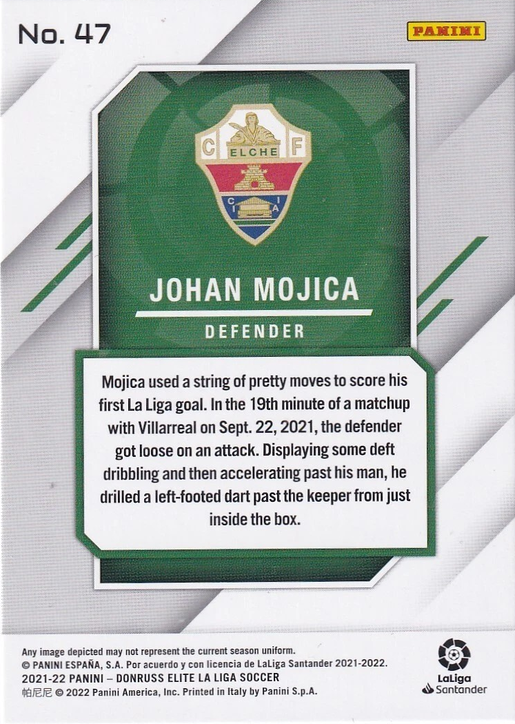 Johan Mojica - Donruss Elite LaLiga 21/22