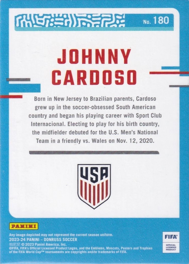 Johnny Cardoso - Rated Rookie - Donruss Soccer 23/24