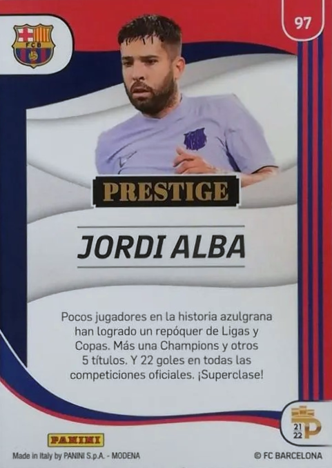 Jordi Alba - Prestige - Podium Barcelona 21/22