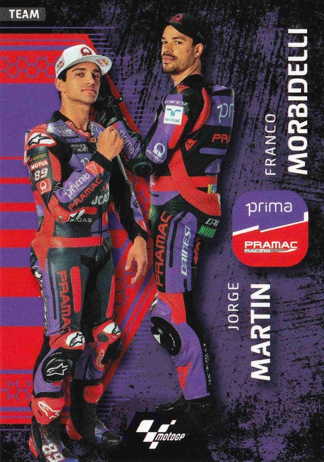 Jorge Martín y Franco Morbidelli - Team - MotoGP 2024 75th Anniversary