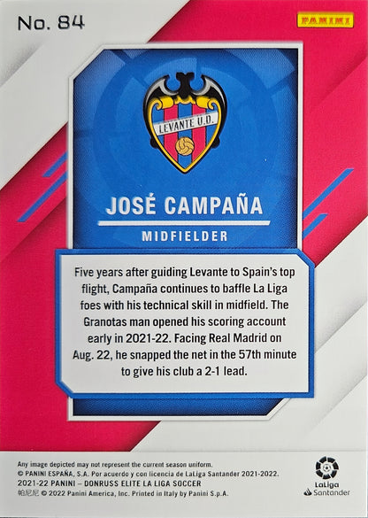 José Campaña /15 - Donruss Elite LaLiga 22/23