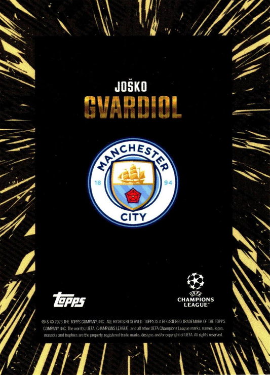 Joško Gvardiol - Topps Gold UEFA Club Competitions 23/24