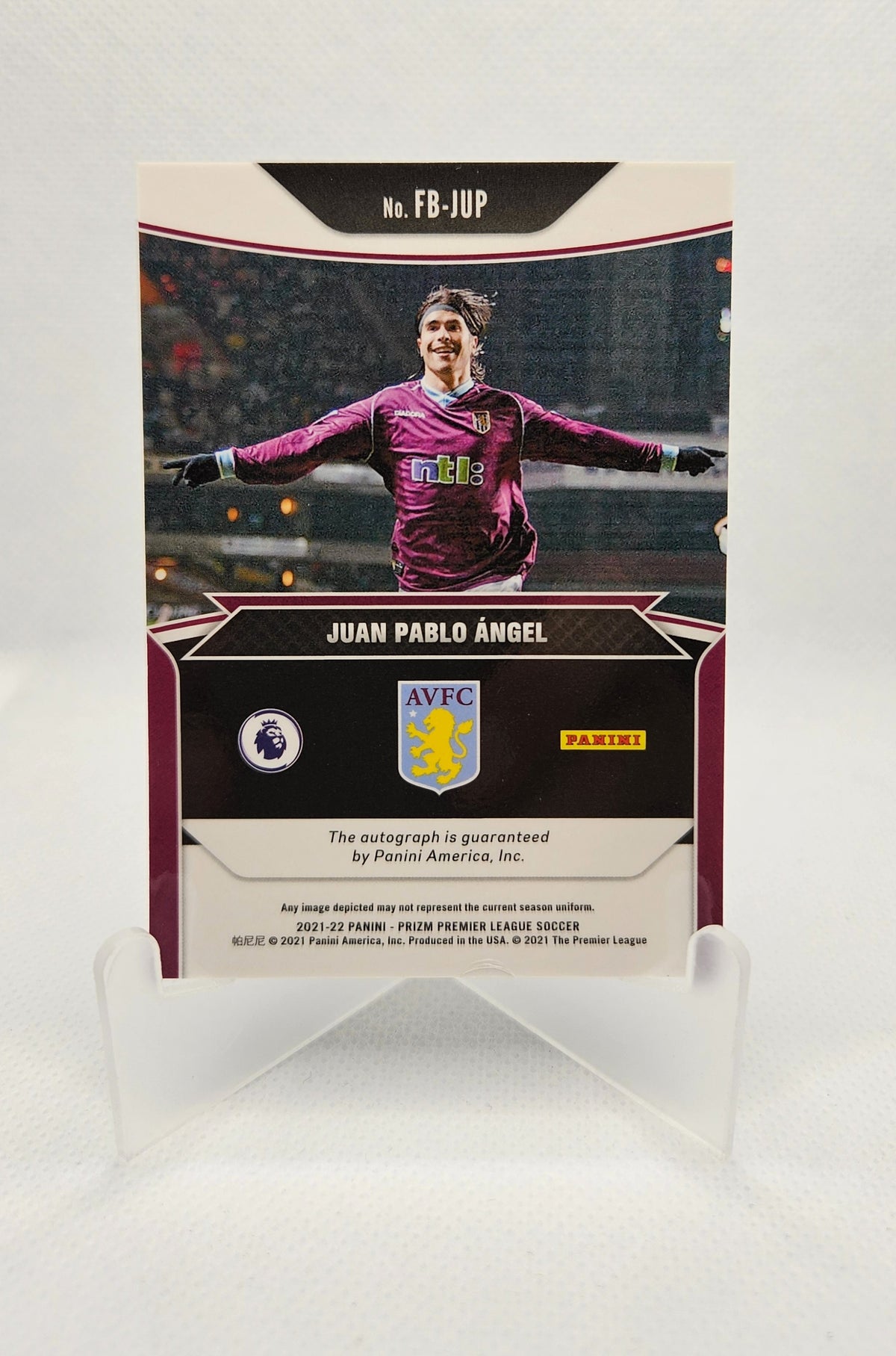 Juan Pablo Ángel - Autógrafo original - Prizm Premier League 21/22