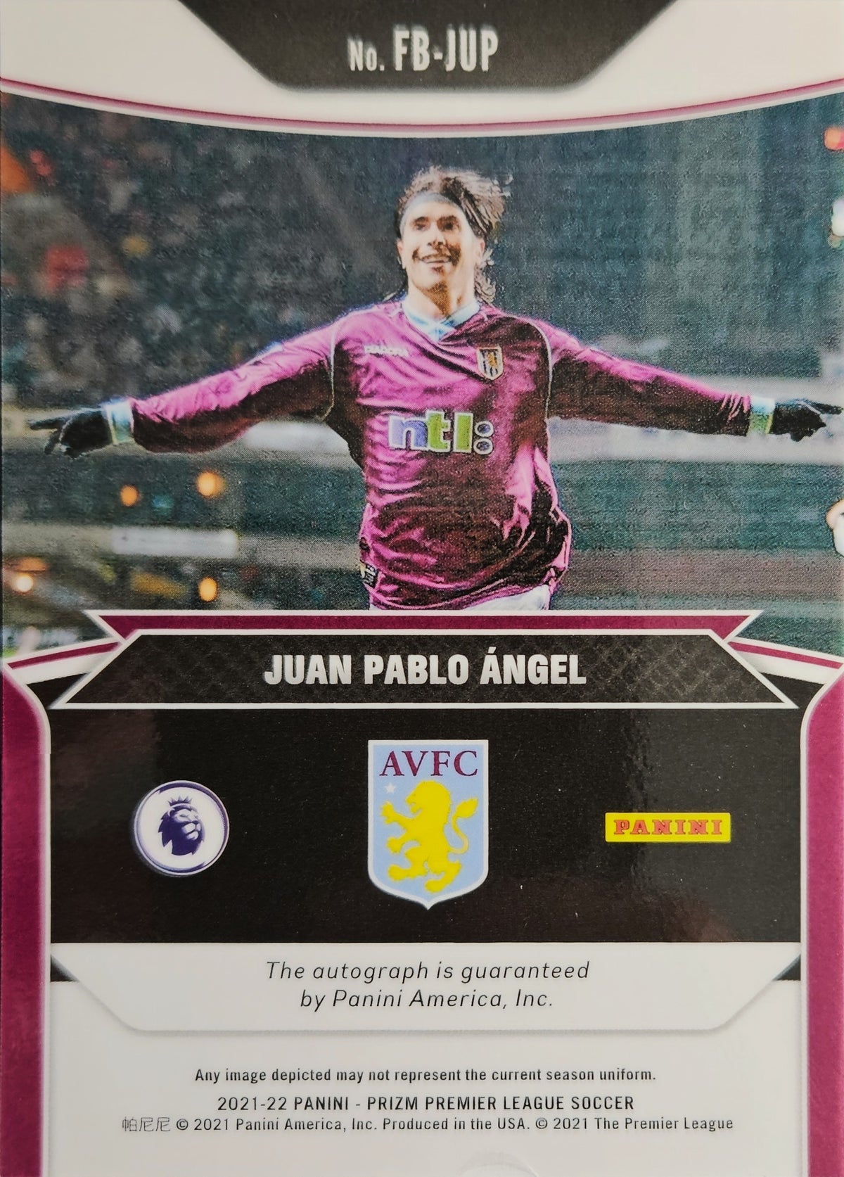 Juan Pablo Ángel - Autógrafo original - Prizm Premier League 21/22