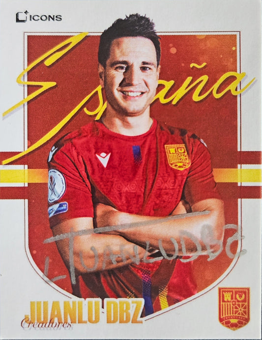 JuanluDBZ - Autógrafo original plateado - Selección española de creadores 2026