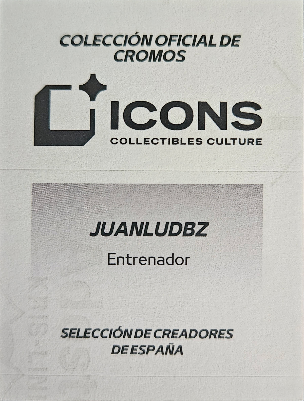 JuanluDBZ - Autógrafo original plateado - Selección española de creadores 2026