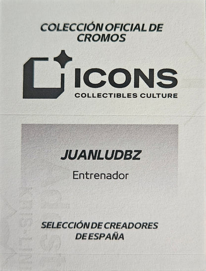 JuanluDBZ - Autógrafo original plateado - Selección española de creadores 2026