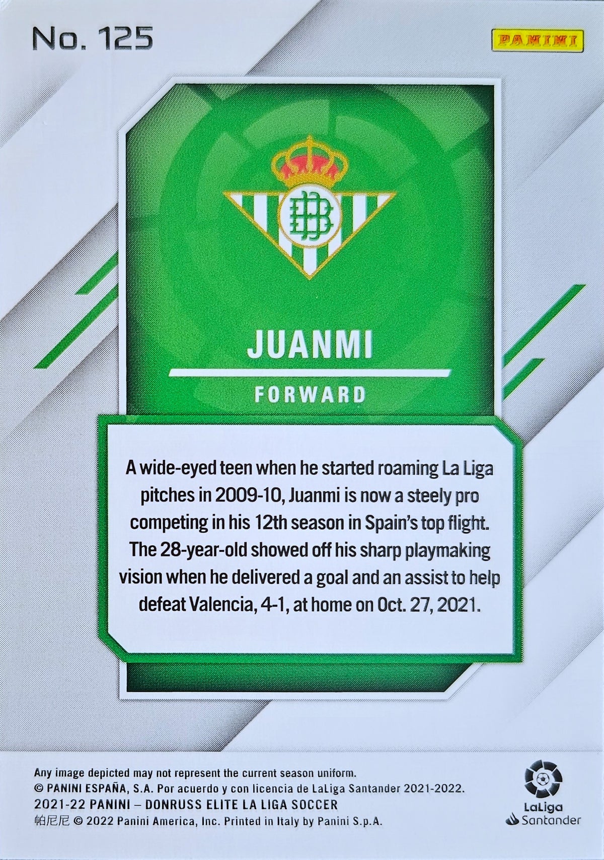 Juanmi - Red Parallel Explosive - Donruss Elite LaLiga 21/22