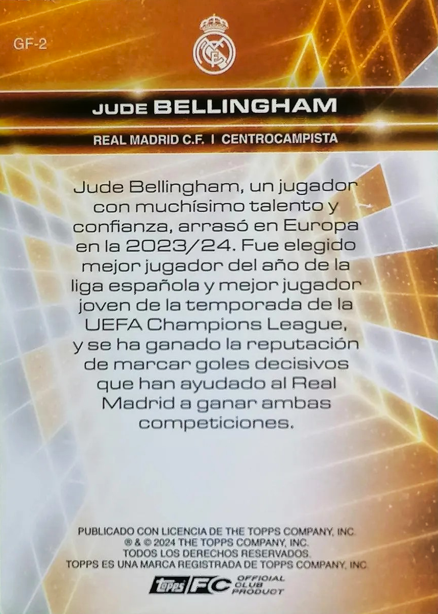 Jude Bellingham - Golden Future - Fan Set Real Madrid 23/24