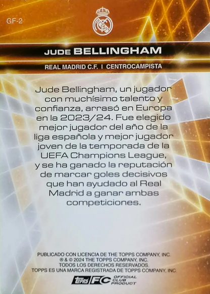 Jude Bellingham - Golden Future - Fan Set Real Madrid 23/24