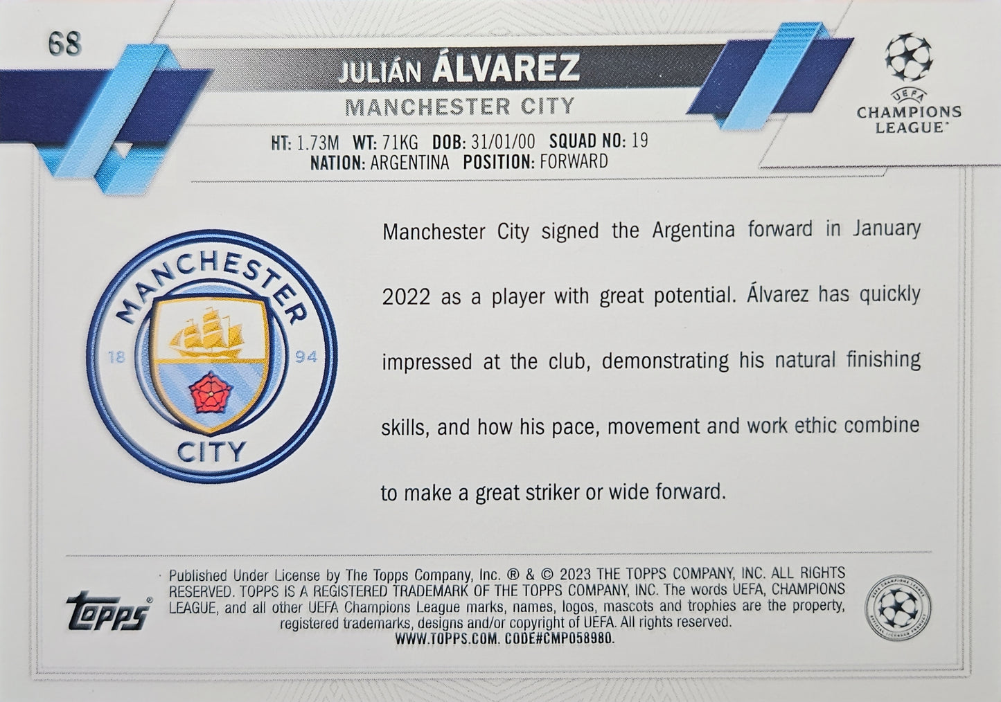 Julián Álvarez - Carnaval - UEFA Club Competitions 22/23