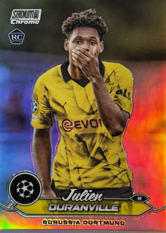 Julien Duranville (RC) - Refractor - Stadium Club Chrome 23/24