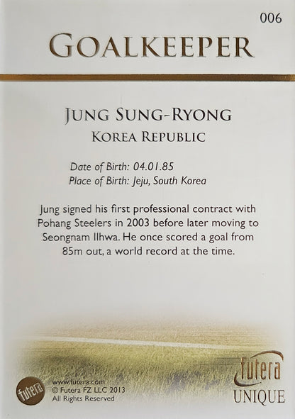 Jung Sung-Ryong - Futera Unique 2013