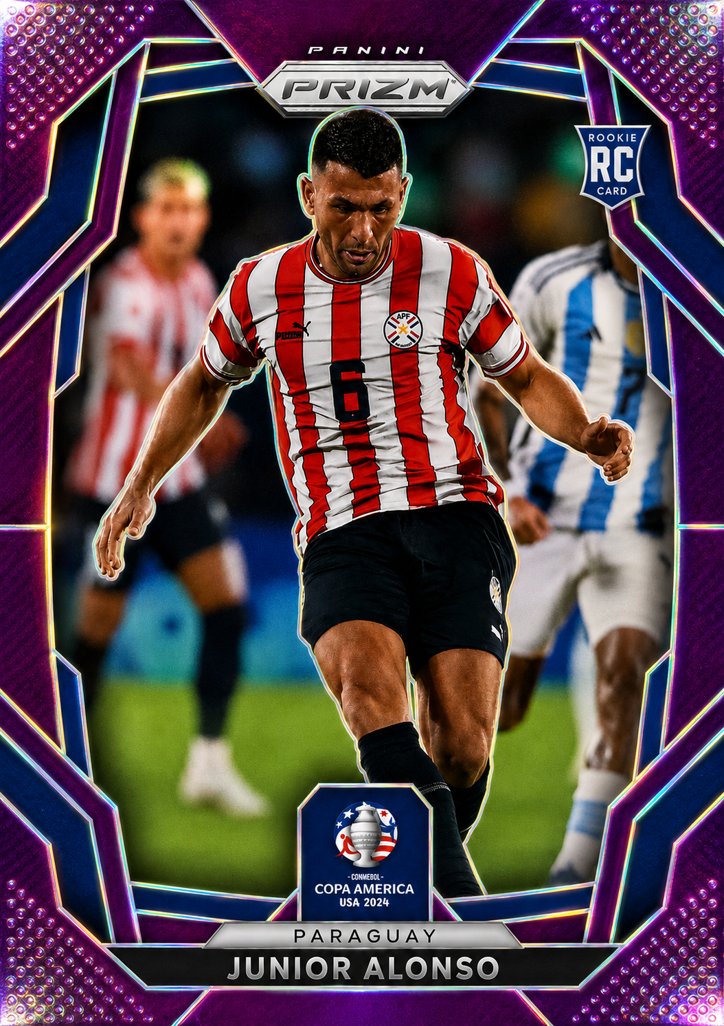 Junior Alonso (RC) /49 - Prizm CONMEBOL Copa América 2024