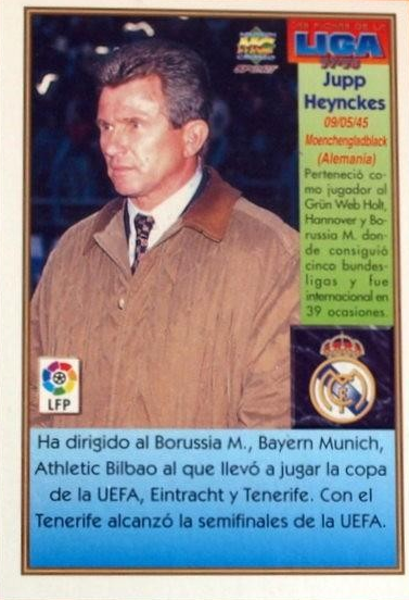 Jupp Heynckes - Las Fichas de la Liga 97/98