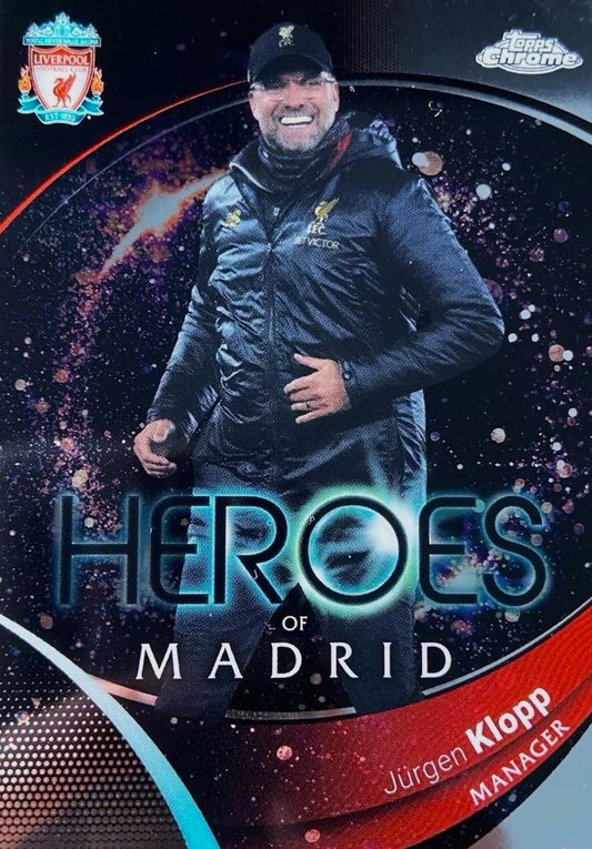Jürgen Klopp - Heroes of Madrid - Topps Chrome Liverpool 23/24