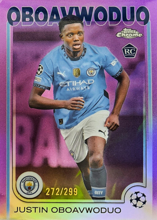 Justin Oboavwoduo (RC) /299 - Topps Chrome UEFA Club Competitions 24/25
