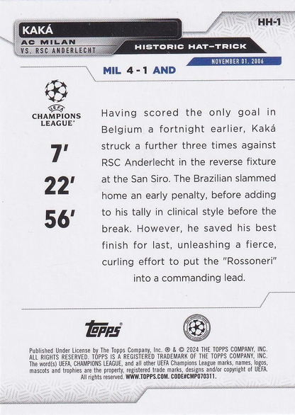Kaká - Historic Hat-Trick - UEFA Club Competitions 23/24
