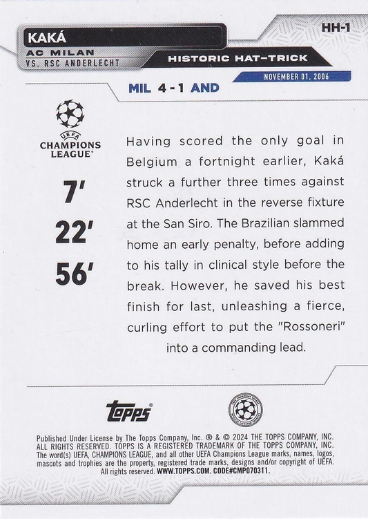 Kaká - Historic Hat-Trick - UEFA Club Competitions 23/24