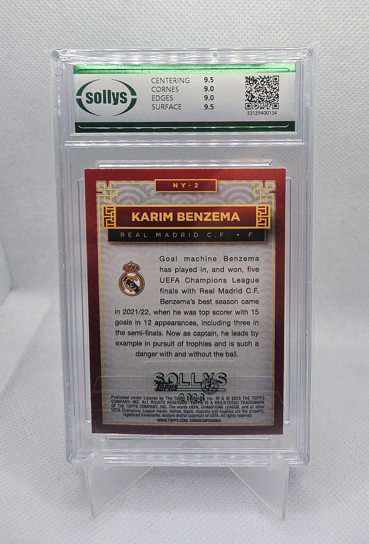 Karim Benzema - NY-2 - Sollys 9 - Topps UEFA Club Competitions Chinese New Year 22/23