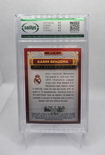 Karim Benzema - NY-2 - Sollys 9 - Topps UEFA Club Competitions Chinese New Year 22/23