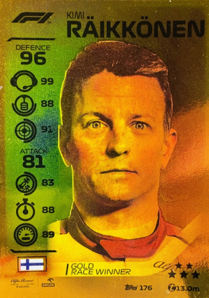 Kimi Räikkönen - Gold Race Winner - Turbo Attax Formula 1 2020