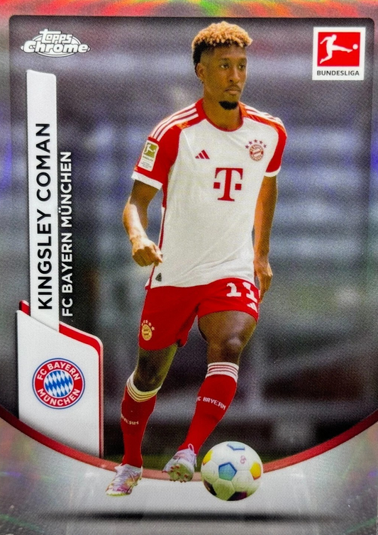 Kingsley Coman - Refractor - Topps Chrome Bundesliga 23/24