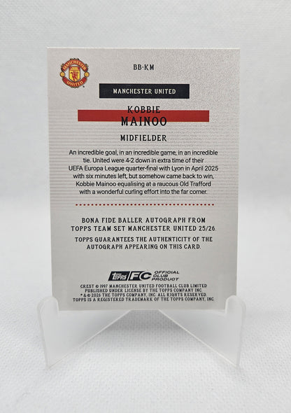 Kobbie Mainoo /150 - Autógrafo original - Team Set Manchester United 25/26