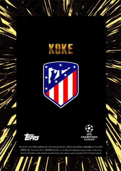 Koke - Topps Gold UEFA Club Competitions 23/24