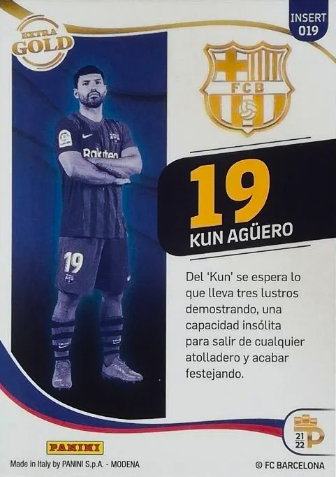Kun Agüero - Extra Gold - Podium Barcelona 21/22