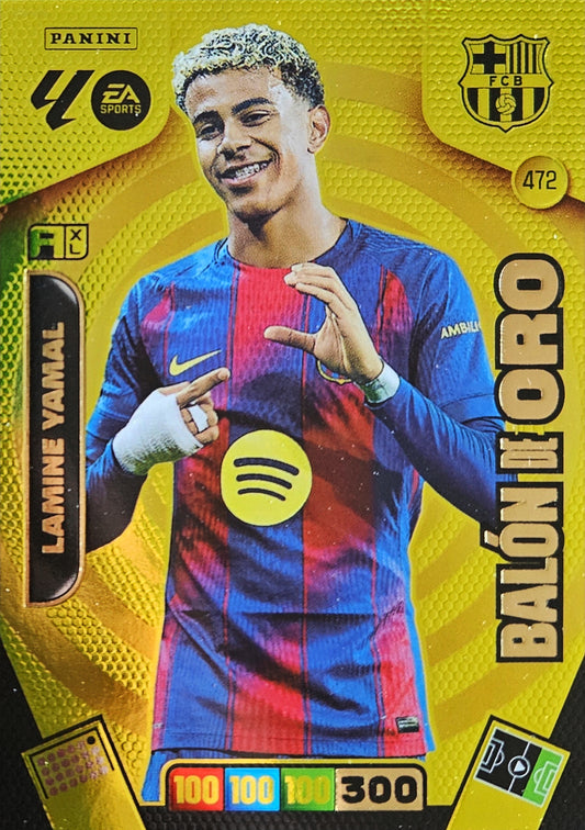 Lamine Yamal - Balón de Oro - Adrenalyn XL LaLiga 25/26