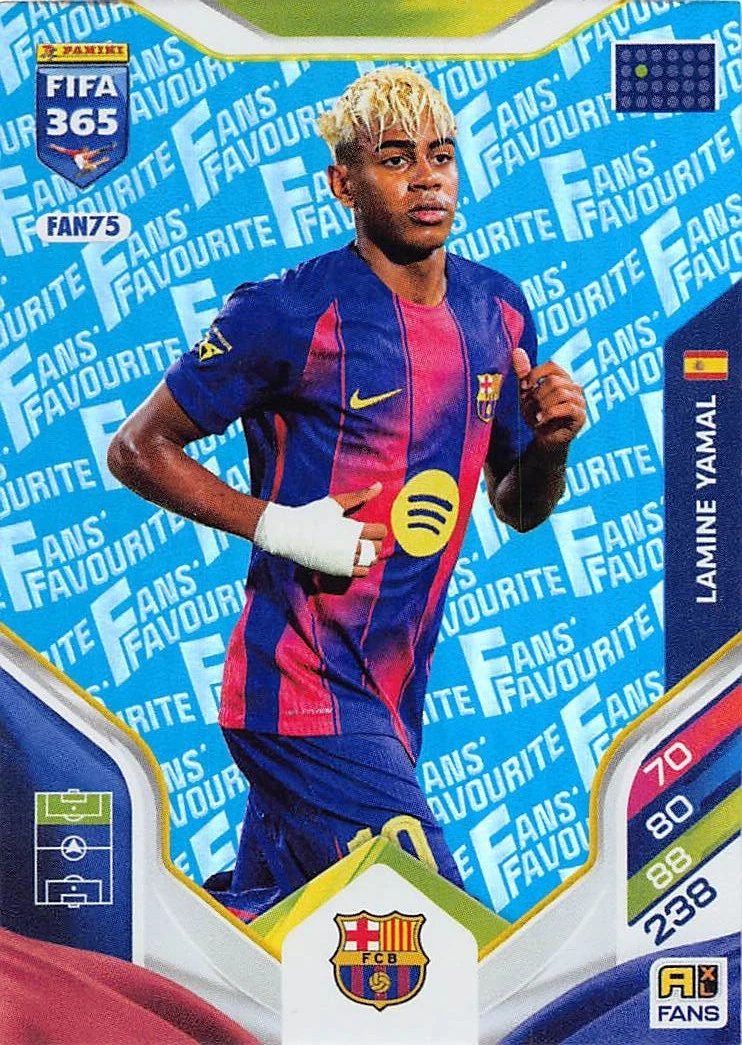 Lamine Yamal - Fan's Favourite - Paralela azul - Adrenalyn XL FIFA 365 2026