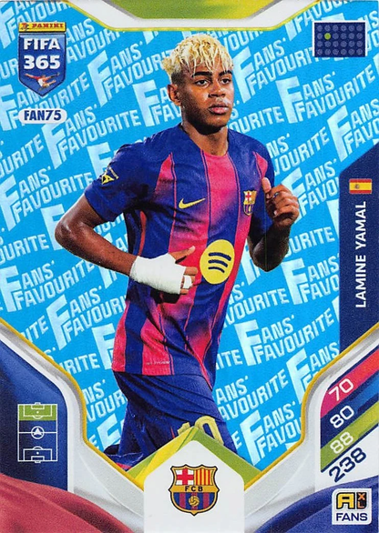Lamine Yamal - Fan's Favourite - Paralela azul - Adrenalyn XL FIFA 365 2026