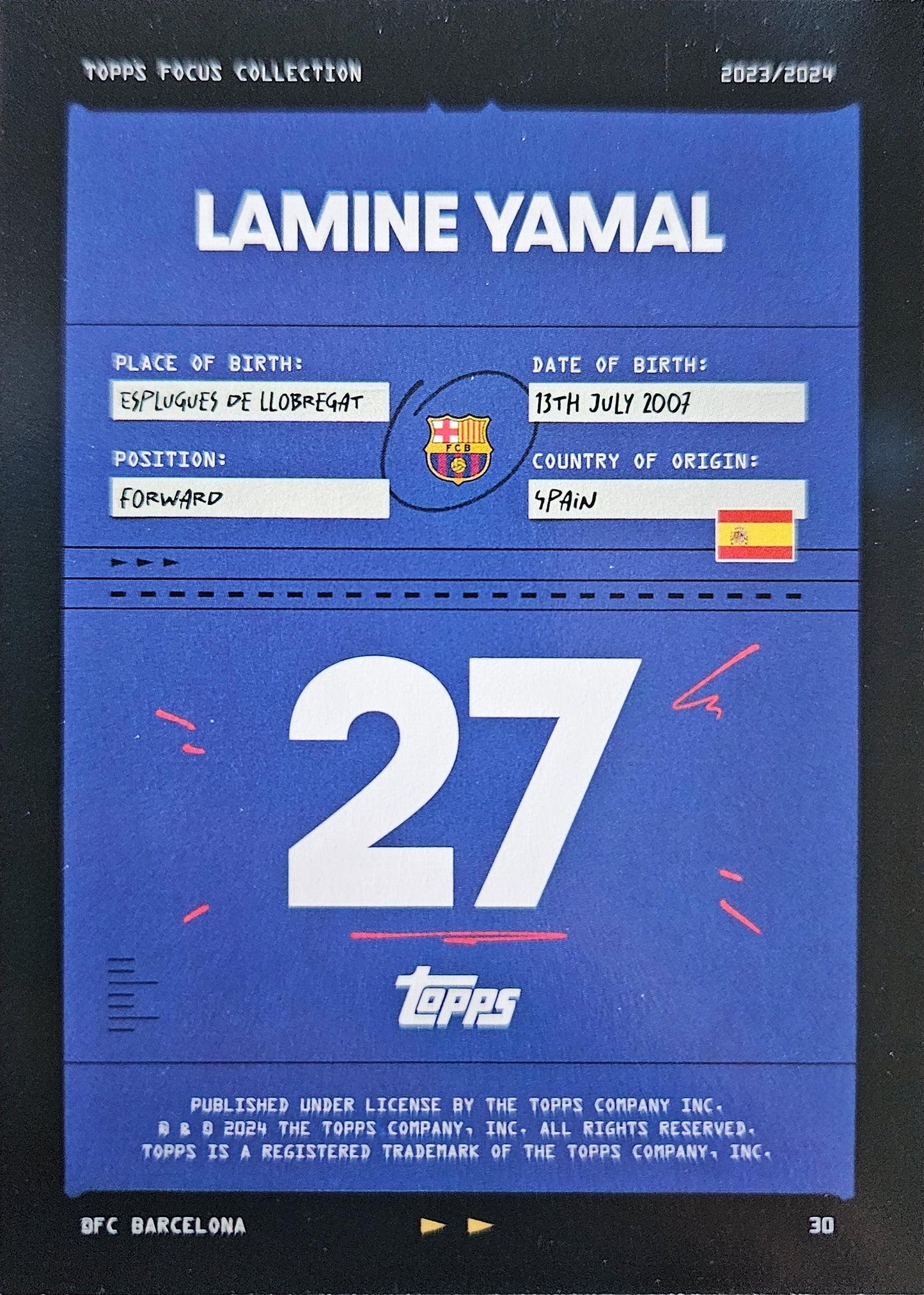 Lamine Yamal (RC) - Focus Barcelona 23/24