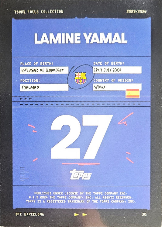 Lamine Yamal (RC) /99 - Focus Barcelona 23/24
