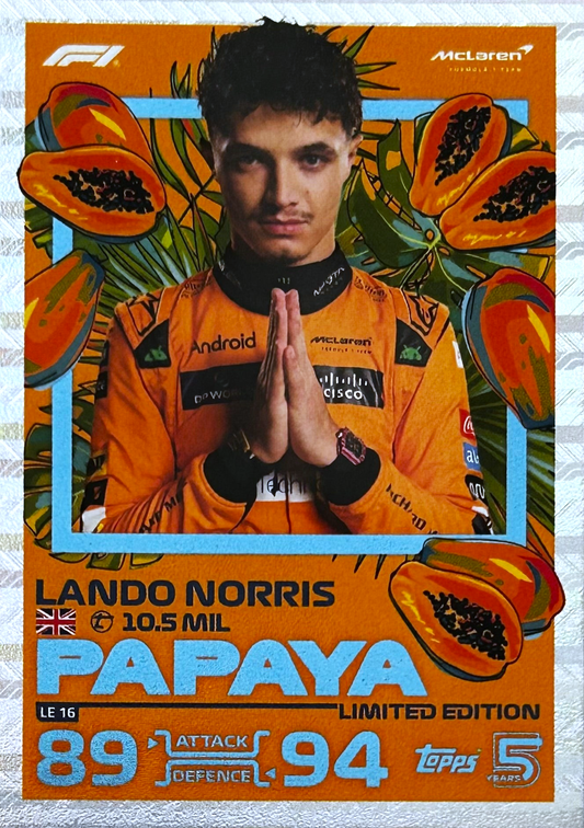Lando Norris - Papaya - Turbo Attax Formula 1 2024