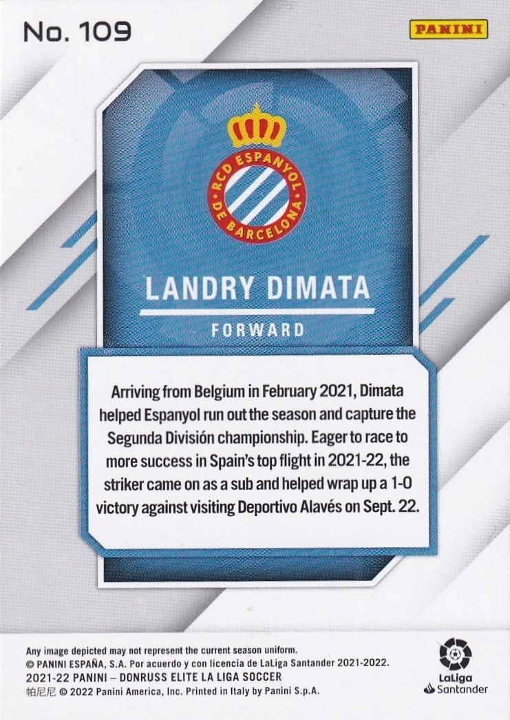 Landry Dimata (RC) - Donruss Elite LaLiga 21/22
