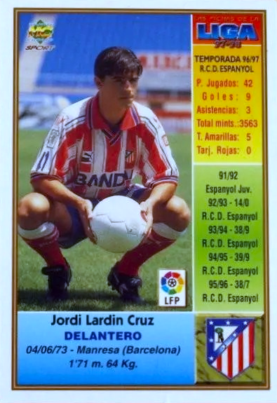 Lardín - Las Fichas de la Liga 97/98