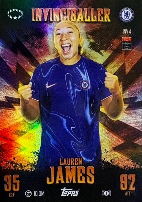 Lauren James - Invinciballers - Match Attax Extra UEFA Club Competitions 24/25