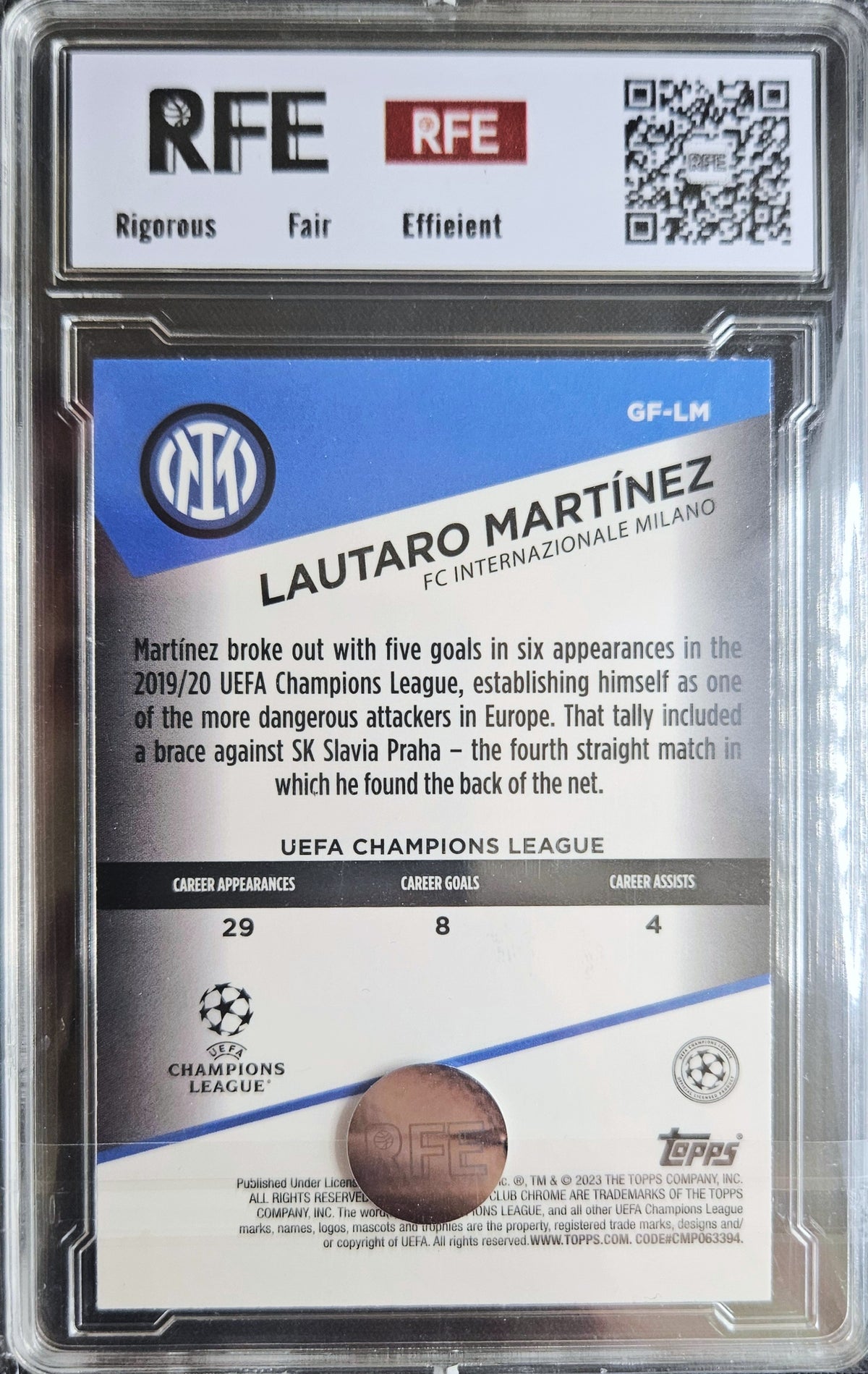 Lautaro Martínez - RFE 9 - Goal Force - Stadium Club Chrome UEFA Champions League 22/23